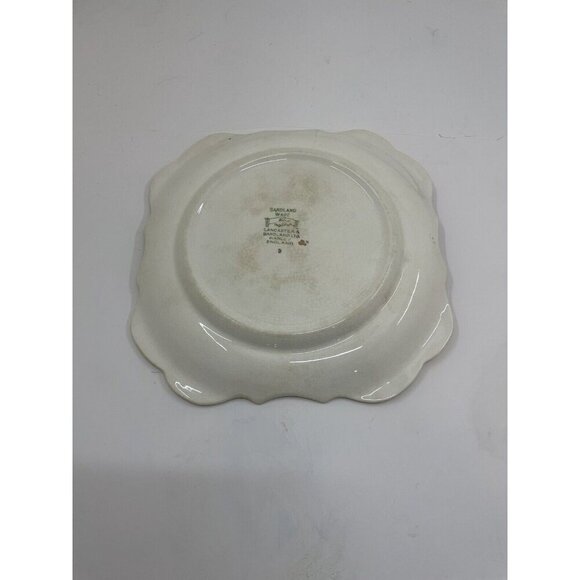 Sandland Ware Cake Plate Village Market Scene Made in England Vintage Dish - Picture 4 of 6